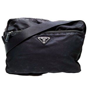 102213E V Prada Crossbody Bag Black Nylon